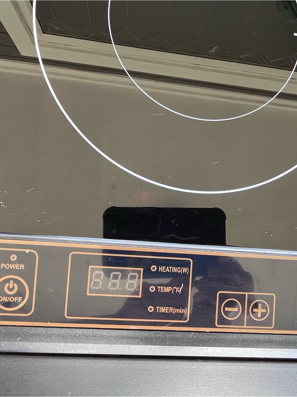 Black Induction Cooktop – Portable Single Burner - Picture 2 of 5